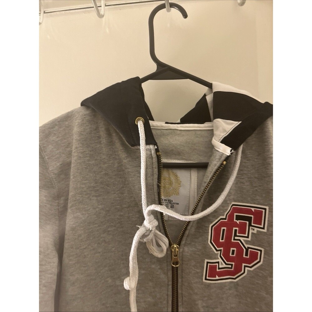 University Of South Carolina Women's Full Zip Hoodie Jacket Raglan Size M - Picture 2 of 15
